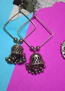 Boho Jhumka Earrings
