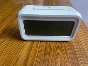 Modern White Digital Alarm Clock