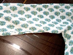 Green Print Cotton Kurti