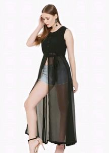 Chic Black Sheer Dress