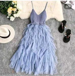 Blue Tulle Dress