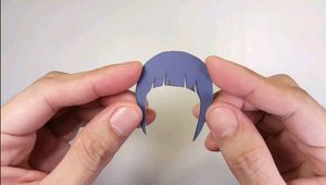 Anime Naruto Shippuden Hinata Chibi Figurine Making Template