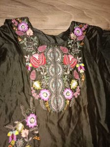 Mehndi Green Embroidery FULLSuit Set (+ Dupatta)