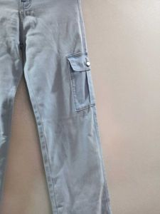 Light Blue Cargo Jeans