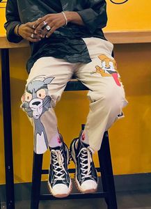 Tom and Jerry Cartoon Painted Pants