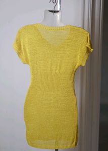 Yellow Casual sheet Dress