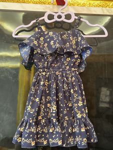 Floral Print Ruffle Dress