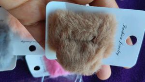 Fluffy Hair Clip 3 Pc
