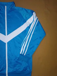 Blue &amp; White Track Jacket