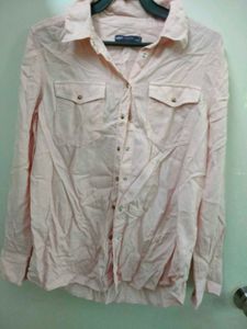 M&amp;S Pink Long Sleeve Shirt