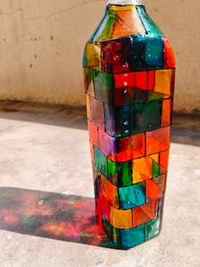 Colourful Glass Bottle 🍾✨