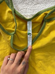 Y2K Yellow Tank Top