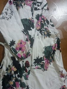 Floral White Dress