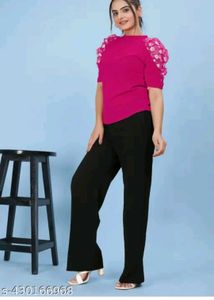 Chic Pink Puff Sleeve Top