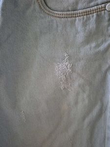 Distressed Blue Jeans