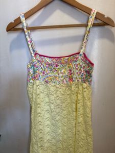 Floral &amp; Lace Cami Top/Dress
