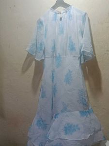Floral Chiffon Midi Dress