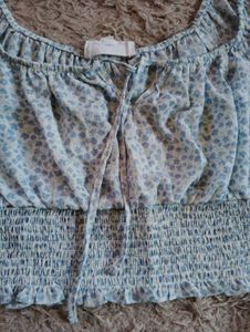 Puff Sleeve Crop Top