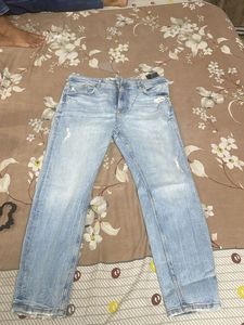 Light Wash Distressed Jeans