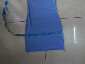 Blue Bodycon Midi Dress