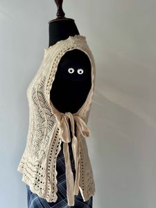 Crochet Knit Sleeveless Top