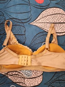 Lace Detail Beige Bra