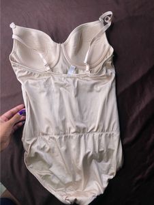 Beige Bodyfit Suit