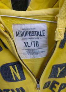 AERO 1987 Yellow Zip-Up Hoodie