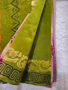 Elegant Green Saree