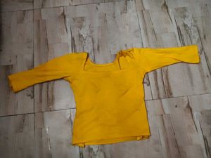 Yellow T-shirt with stains
