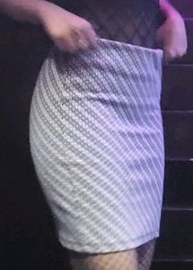 Black And White Mini Skirt