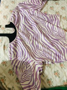 Zebra Print Crop Top