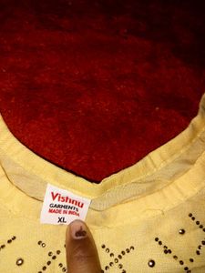 Ladies Kurti New Colour Yellow Gold