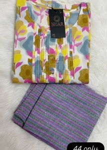 pure cotton kurta with pants