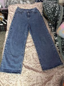 Acid Wash Wide Leg Jeans