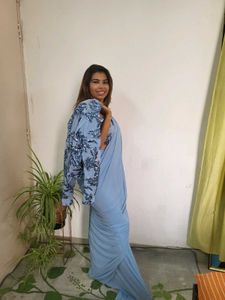 One Minute Saree With Jacket