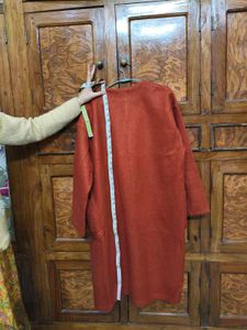 Rust Duster Cardigan Coat