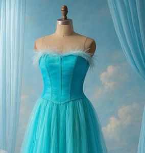 Elegant Blue Ethnic Gown