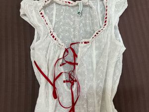 Vintage Hollow Out Lace up Mini Dress