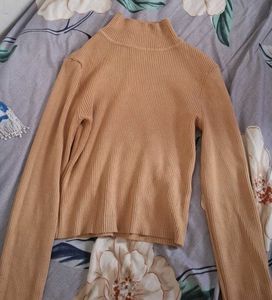 Ribbed Mock Neck Top