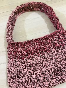 💕🎀Pink Crochet Handbag🎀💕
