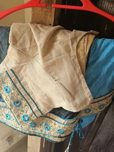 Elegant Blue &amp; Navy Saree