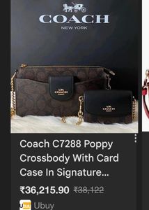 Coach Poppy Bag & Card Case Set
