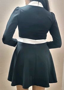 Korean Style Elegant Black Dress