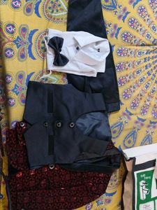 Sparkly Red &amp; Black Boys Blazer