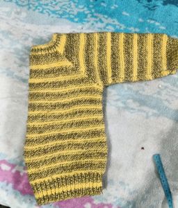 Kids Handknit Wollen Sweater Used
