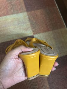 Brand New Mustard Heels