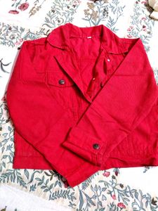 Red Denim Jacket