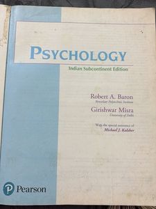 Psychology by Baron - 5th Edition