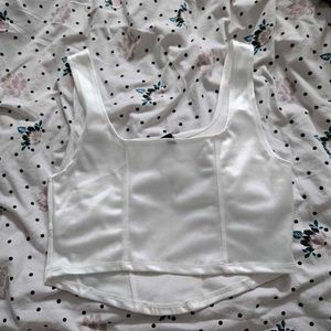 H&amp;M Satin Corset Top